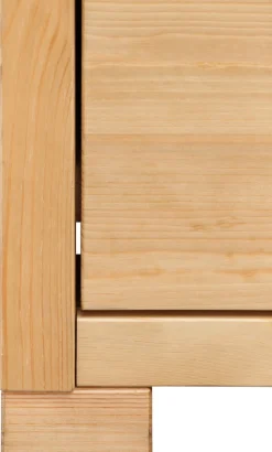 OTTO home Highboard »Gotland« Vitrine, Breite 101 cm, Türen mit Glaseinsätzen, aus massiver Kiefer