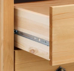 OTTO home Highboard »Gotland« Vitrine, Breite 101 cm, Türen mit Glaseinsätzen, aus massiver Kiefer