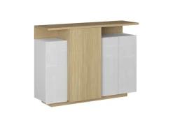OTTO home Highboard »Highboard ETHOS, Kommode, Schrank, Kredenz« 1 Stk. tlg. Mit 4 Drehtüren, 9 Innenfächern und 2 Außenfächern, B.130 cm