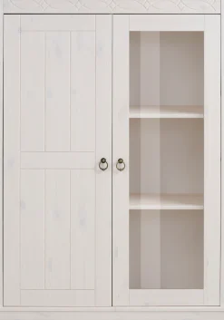 OTTO home Highboard »Indra« Vitrine, Breite 85 cm, aus massiver Kiefer
