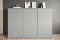 OTTO home Highboard »Kenia, moderne grifflose Hochkommode mit 6 Türen, Breite 180 cm« 1 Stk. tlg. Push-to-Open-Fronten, höhenverstellbaren Einlegeböden