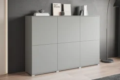 OTTO home Highboard »Kenia, moderne grifflose Hochkommode mit 6 Türen, Breite 180 cm« 1 Stk. tlg. Push-to-Open-Fronten, höhenverstellbaren Einlegeböden