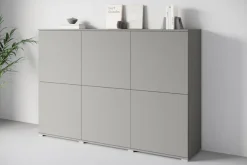 OTTO home Highboard »Kenia, moderne grifflose Hochkommode mit 6 Türen, Breite 180 cm« 1 Stk. tlg. Push-to-Open-Fronten, höhenverstellbaren Einlegeböden