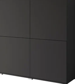 OTTO home Highboard »Kenia, moderne grifflose Hochkommode mit 4 Türen, Breite 120 cm« 1 Stk. tlg. Push-to-Open-Fronten, höhenverstellbaren Einlegeböden