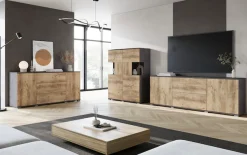 OTTO home Highboard »Kenia« 1 Stk. tlg. Modernes Highboard mit Glastüren, Breite 100 cm