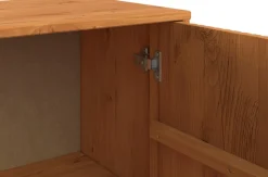 OTTO home Highboard »Malmedy Front mit gefrästen Rillen« Kommode Midischrank aus massivem Kiefernholz, Push-to-open, B 100 cm