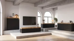OTTO home Highboard »MAMBO II, Breite 105cm, 3 Türen, 1 Schubkasten, 9 Fächer« 1 Stk. tlg. Kommode, Sideboard, Wohnzimmer, Schlafzimmer