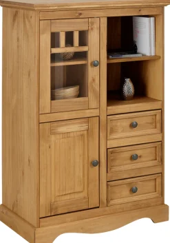 OTTO home Highboard »Melissa« Vitrine, Breite 80 cm