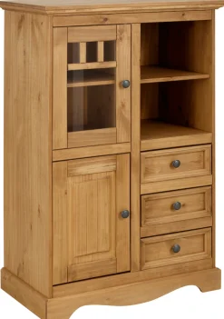 OTTO home Highboard »Melissa« Vitrine, Breite 80 cm