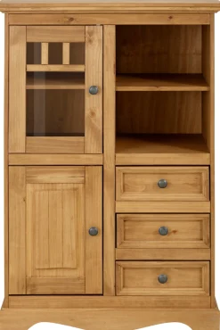 OTTO home Highboard »Melissa« Vitrine, Breite 80 cm