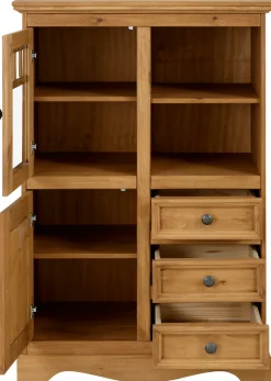OTTO home Highboard »Melissa« Vitrine, Breite 80 cm