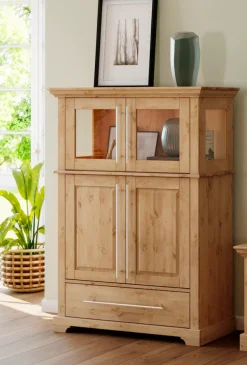 OTTO home Highboard »Melissa Vitrine Breite/Höhe/Tiefe 94/39/133 cm«