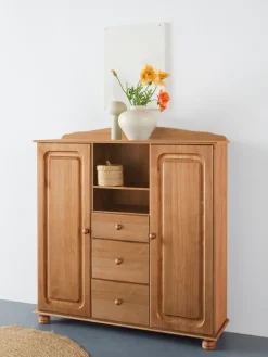 OTTO home Highboard »Mette« Stauraumschrank mit 3 Schubladen und verstellbaren Einlegeböden