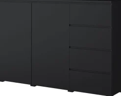OTTO home Highboard »Modo, Breite 150 cm, moderne grifflose Kommode 2Türen/4 SK« Schubladenkommode mit viel Stauraum, Einlegeböden verstellbar