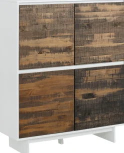 OTTO home Highboard »Morgan Midischrank Hochkommode« aus massivem Kiefernholz, mit eingefrästen Griffmulden, Breite 120 cm