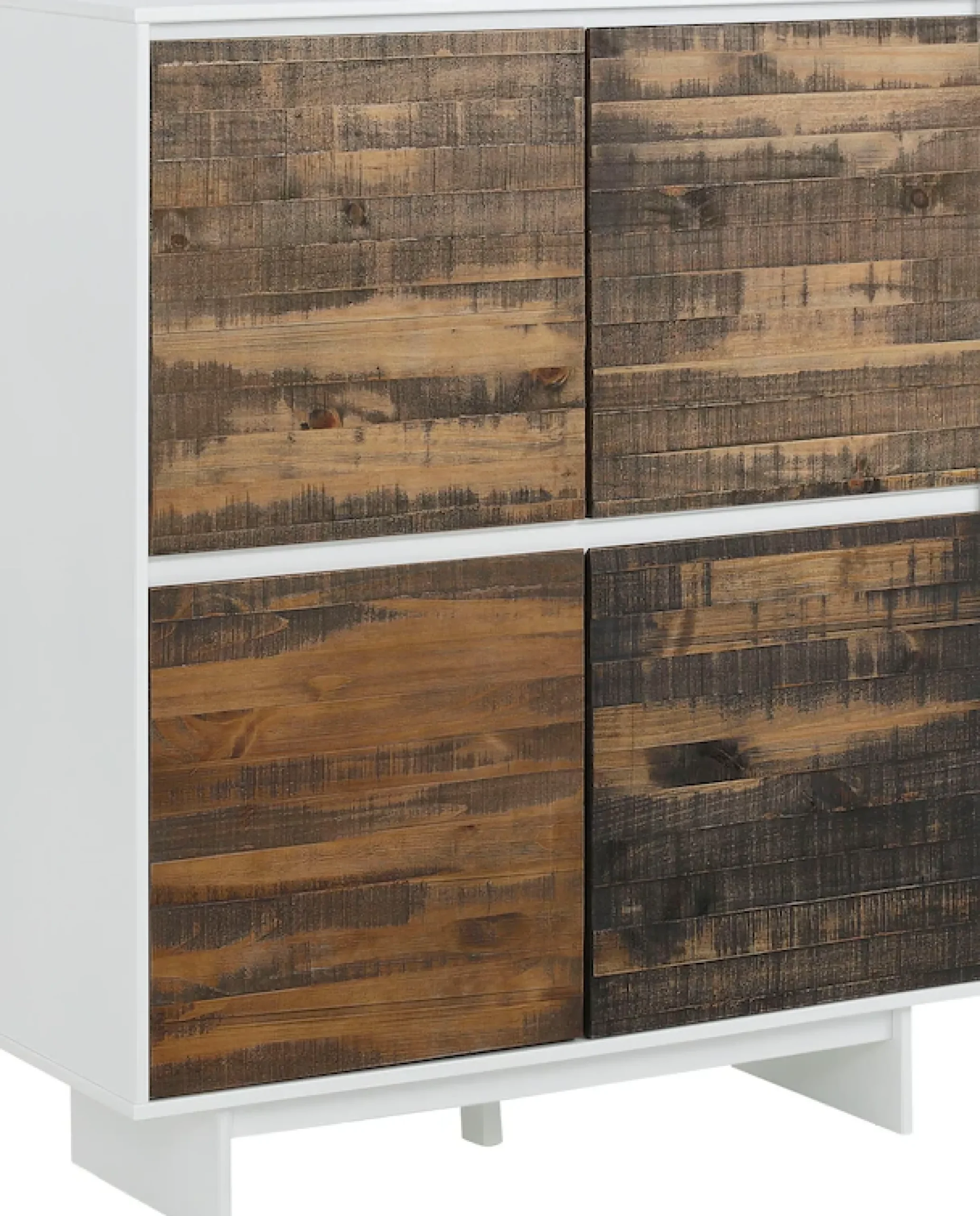 OTTO home Highboard »Morgan Midischrank Hochkommode« aus massivem Kiefernholz, mit eingefrästen Griffmulden, Breite 120 cm