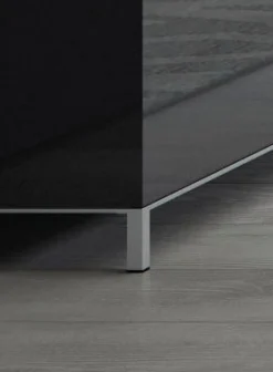 OTTO home Highboard »Onyx, hohe Kommode mit 5 Schubladen, UV Lackierung Hochglanz« FSC®-zertifizierter Holzwerkstoff,Schubkastenkommode mit Soft-Close-Funktion, Maße (B/T/H) 60/45/123cm