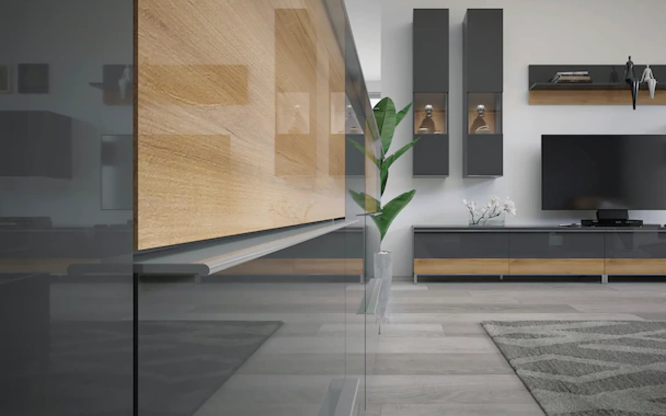 OTTO home Highboard »Onyx, hohe Kommode mit 5 Schubladen, UV Lackierung Hochglanz« FSC®-zertifizierter Holzwerkstoff,Schubkastenkommode mit Soft-Close-Funktion, Maße (B/T/H) 60/45/123cm