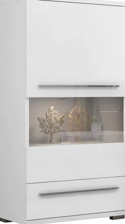 OTTO home Highboard »Piano Vitrine« (H/B/T): 123/69/40,2cm,UV lackiert, Soft-Close Funktion