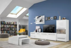 OTTO home Highboard »Piano Vitrine« (H/B/T): 123/69/40,2cm,UV lackiert, Soft-Close Funktion