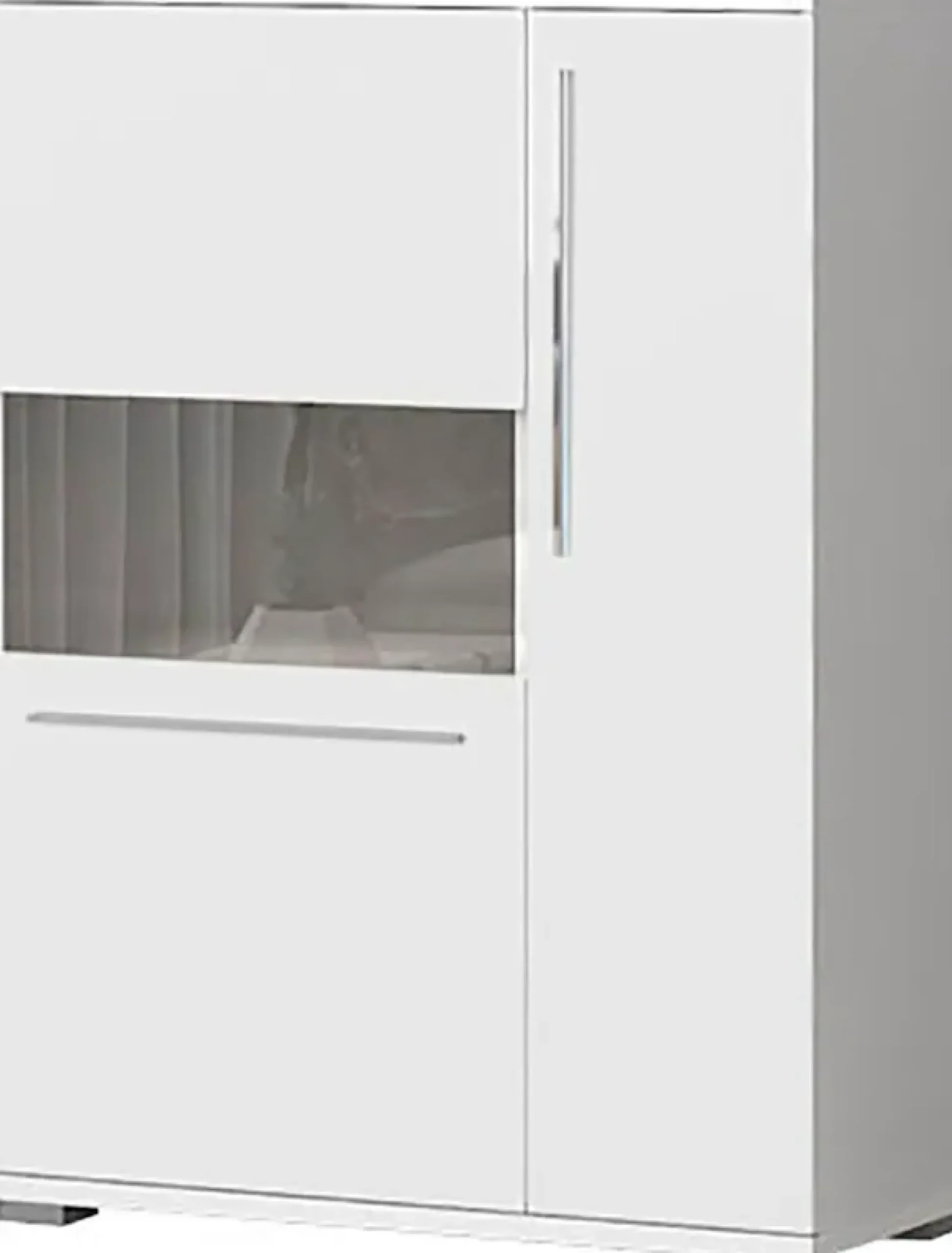 OTTO home Highboard »Piano Vitrine« (H/B/T): 123/90/40,2cm,UV lackiert, Soft-Close Funktion