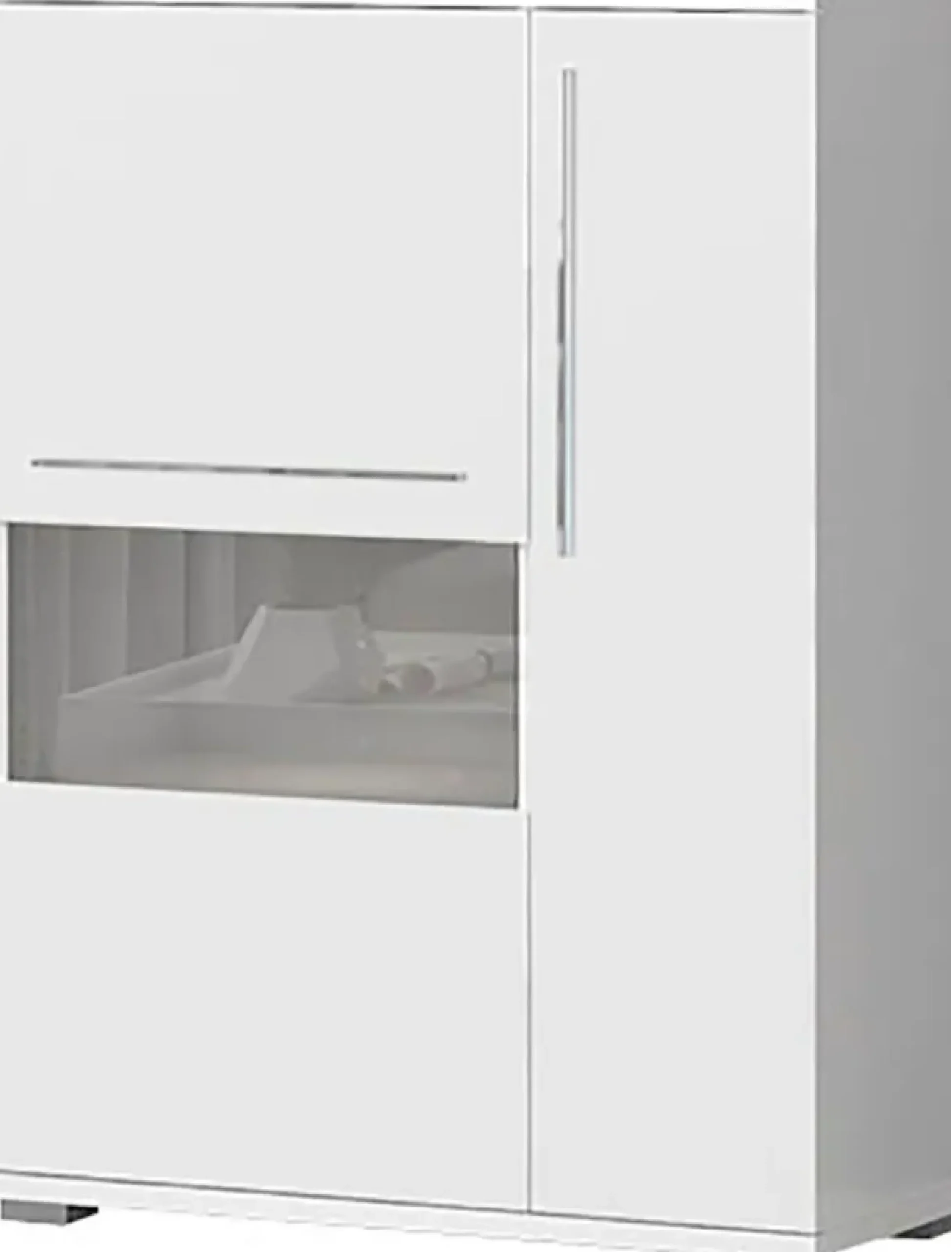 OTTO home Highboard »Piano Vitrine« (H/B/T): 123/90/40,2cm,UV lackiert, Soft-Close Funktion
