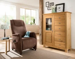OTTO home Highboard »Rauna« Vitrine, Breite 103 cm, FSC®-zertifiziertes Massivholz