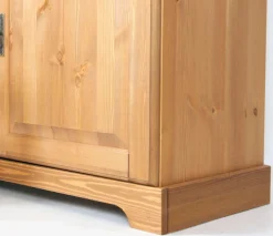 OTTO home Highboard »Rügen« Vitrine im Landhausstil,zertifiziertes Massivholz, Höhe 131 cm