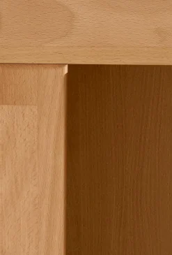 OTTO home Highboard »Ribe,130cm breit145cm hoch,Fronten Massivholz,12 Fächer« Korpusaus Holzwerkstoff, Metall Griffe,Böden versetzbar