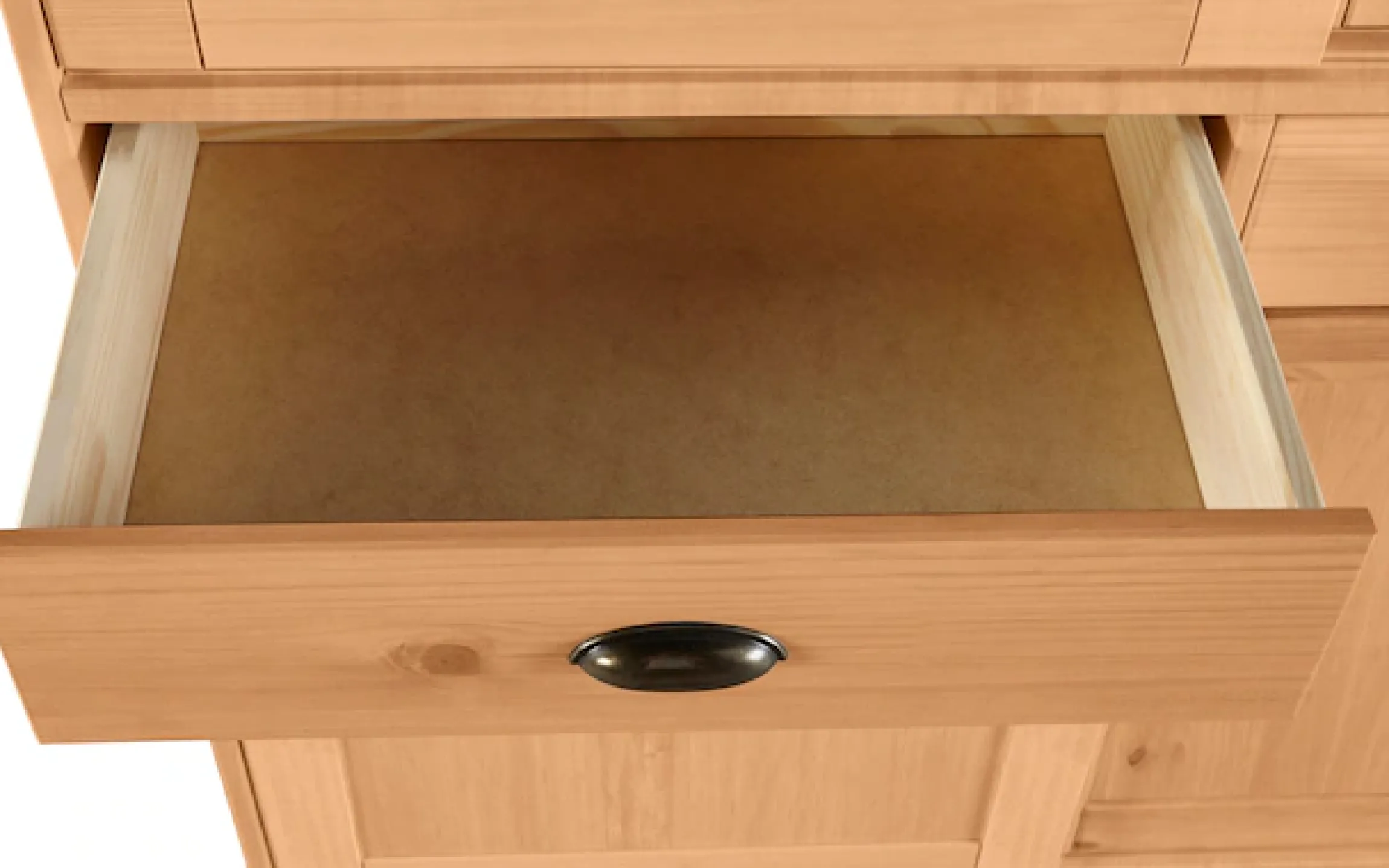 OTTO home Highboard »Schröder« Vitrine aus massivem Kiefernholz, Breite 114 cm