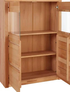 OTTO home Highboard »Silkeborg« schöne grifflose Optik, teilmassiv