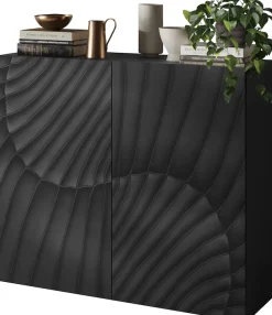 OTTO home Highboard »Snake, Kommode, Anrichte, Stauraummöbel, Höhe 123 cm, Breite 121 cm« moderne Wohnmöbel, 2 Türen, viel Stauraum, stilvoll und funktional
