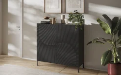 OTTO home Highboard »Snake, Kommode, Anrichte, Stauraummöbel, Höhe 123 cm, Breite 121 cm« moderne Wohnmöbel, 2 Türen, viel Stauraum, stilvoll und funktional