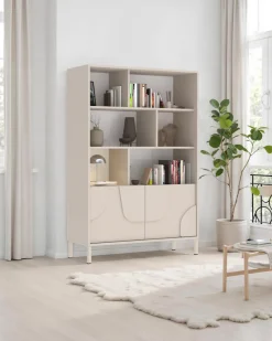 OTTO home Highboard »Stone« 3D-Design, Stauraum dekorativ & praktisch, Füße wählbar
