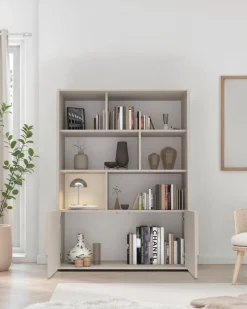 OTTO home Highboard »Stone« 3D-Design, Stauraum dekorativ & praktisch, Füße wählbar