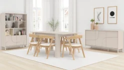 OTTO home Highboard »Stone« 3D-Design, Stauraum dekorativ & praktisch, Füße wählbar
