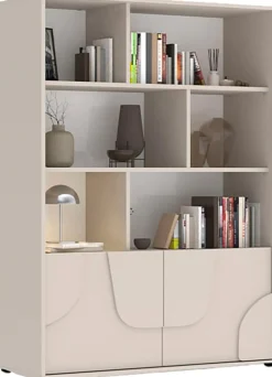 OTTO home Highboard »Stone« 3D-Design, Stauraum dekorativ & praktisch, Füße wählbar