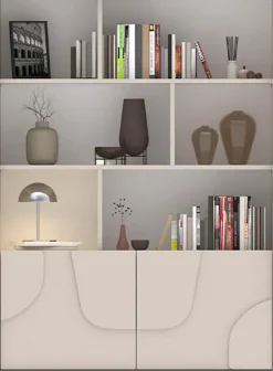 OTTO home Highboard »Stone« 3D-Design, Stauraum dekorativ & praktisch, Füße wählbar