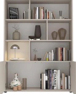 OTTO home Highboard »Stone« 3D-Design, Stauraum dekorativ & praktisch, Füße wählbar