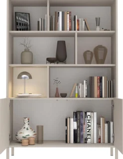 OTTO home Highboard »Stone« 3D-Design, Stauraum dekorativ & praktisch, Füße wählbar
