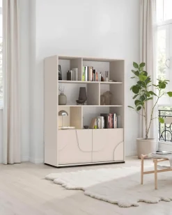 OTTO home Highboard »Stone« 3D-Design, Stauraum dekorativ & praktisch, Füße wählbar