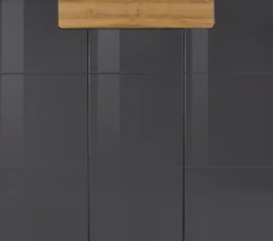 OTTO home Highboard »Toledo,Breite 147,5 cm,trendige Hochkommode mit 3 Türen 1SK« Hochschrank mit viel Stauraum, stylische Hochglanzfronten