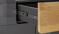 OTTO home Highboard »Toledo,Breite 147,5 cm,trendige Hochkommode mit 3 Türen 1SK« Hochschrank mit viel Stauraum, stylische Hochglanzfronten