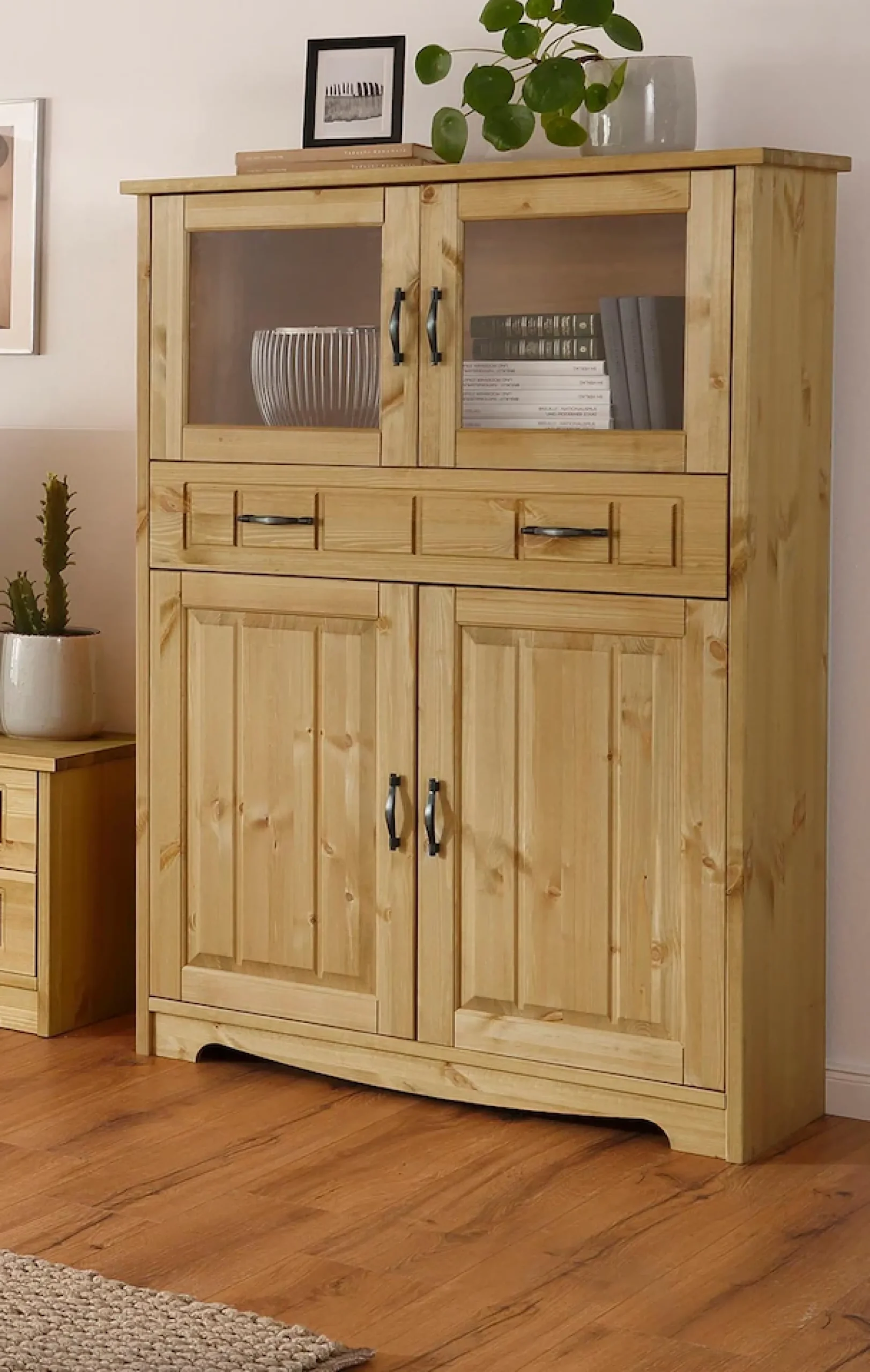 OTTO home Highboard »Trinidad« Vitrine, Breite 102 cm