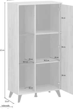 OTTO home Highboard »Umbria« Stauraumschrank, Breite 67,5 cm