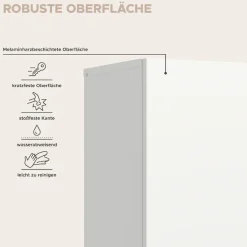 OTTO home Hängeschrank »MAOI, Höhe 166cm, 1 Tür, 2 Schubkästen, 1 offenes Fach« Badezimmerschrank, Schrank, Kommode, Midischrank, Bad, Badezimmer