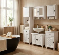 OTTO home Hängeschrank »Rauna« aus massiver Kiefer, Breite 44 cm, Rillenoptik, made in EU