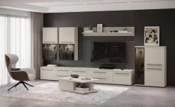 OTTO home Hängevitrine »Opera, Wandschrank, Schwebendes Design für modernen Wohnraum« UV lackiert, Soft Close Funktion, Wandmontiert
