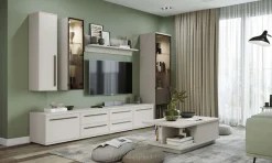 OTTO home Hängevitrine »Opera, Wandschrank, Schwebendes Design für modernen Wohnraum« UV lackiert, Soft Close Funktion, Wandmontiert