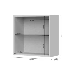 OTTO home Hängevitrine »Opera, Wandschrank, Schwebendes Design für modernen Wohnraum« UV lackiert, Soft Close Funktion, Wandmontiert